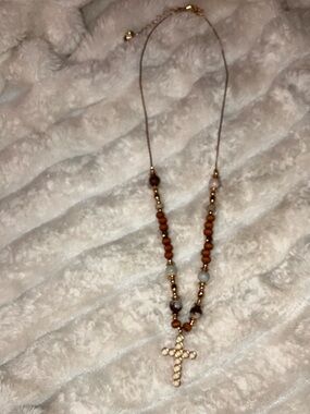 Beaded Cross Necklace